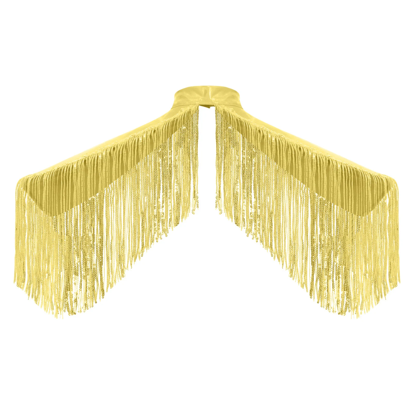 ผู้ใหญ่ Unisex METALLIC ไหล่พู่ Epaulet Fringe เงาไหล่พู่เกราะเสื้อกั๊กฮาโลวีนบทบาทเล่นเครื่องแต่งกายอุปกรณ์เสริม