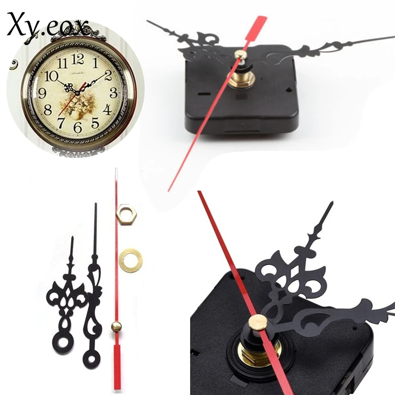 New Clock Motor For Wall Clock Replacement Movement Parts Black Hands Tool Kit