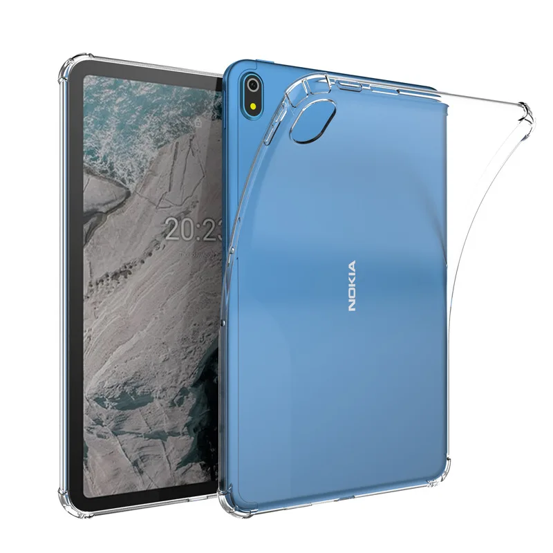 Soft Transparent Case For Nokia T10 8.0\'\' 2022 Tablet Case For Nokia T21 10.4 inch Silicone TPU Cover For Nokia T20 2021 TA-1392