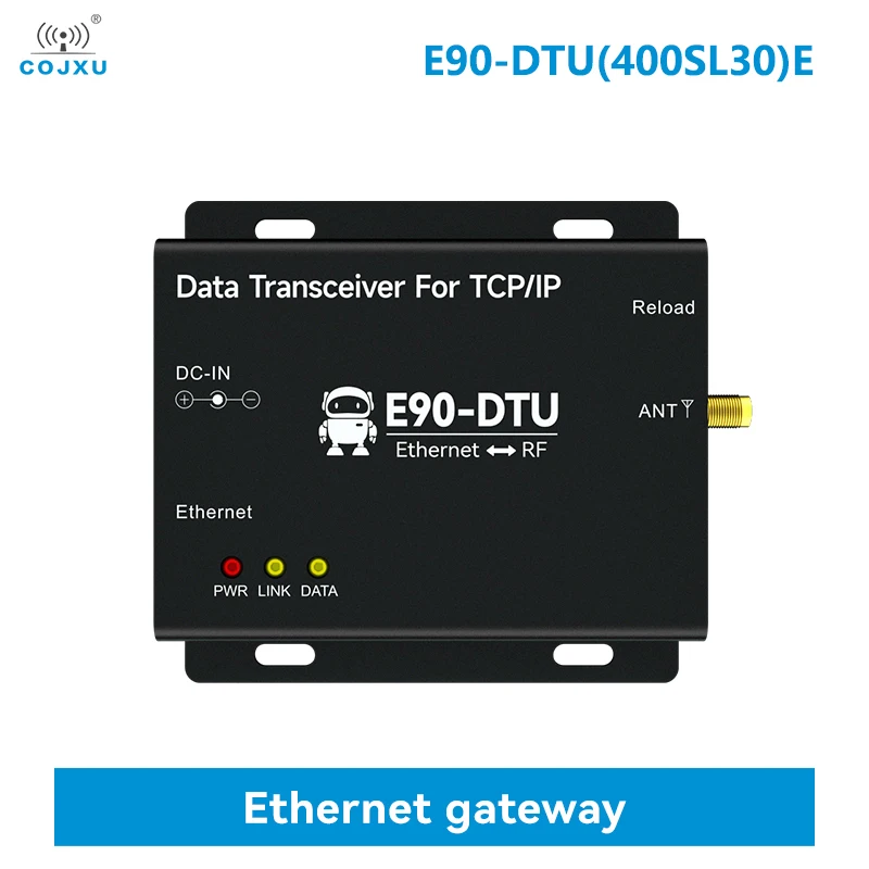 

LoRa Wireless Data Transmission Gateway 433Mhz Ethernet Gateway 30dBm COJXU E90-DTU(400SL30)E MQTT Protocol RSSI LBT Modbus