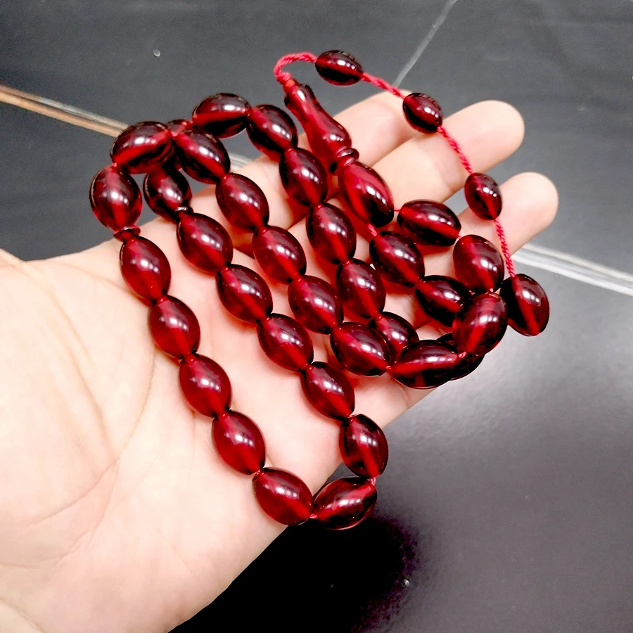 Tasbih Red resin 33 prayer bea - Ethnic Fashion Store review and price