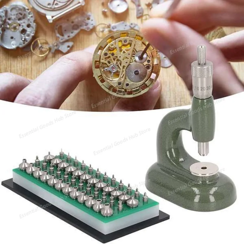 New Watchmaker Jewelling Tool with Micrometric Screw  Watch Hand Installing and Fitting Tools Watch Needle Installation