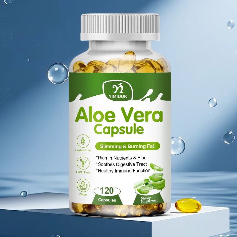 

Aloe Vera Extract Capsules Helps Relieve Constipation Colon Cleansing And Detoxification Burns Fat And Manages Weight Metabolism