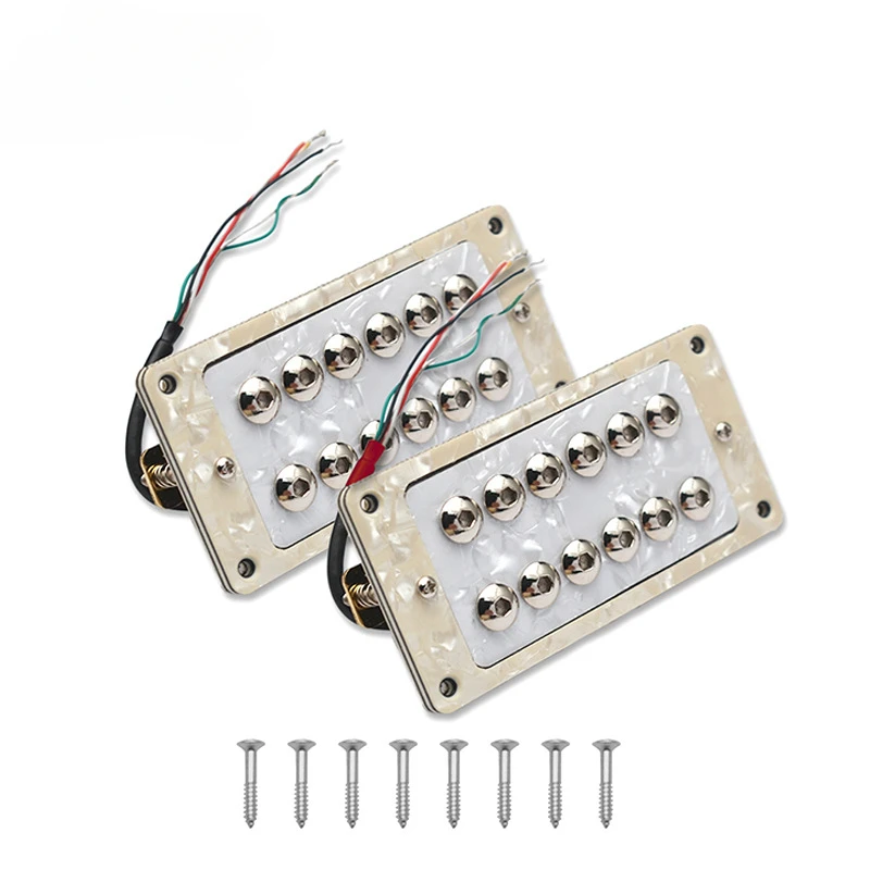 

6-String Electric Guitar Dual Coil Adjustable Screw Dual Coil Coil Separation Pickup ST Umbrella Head Pickup
