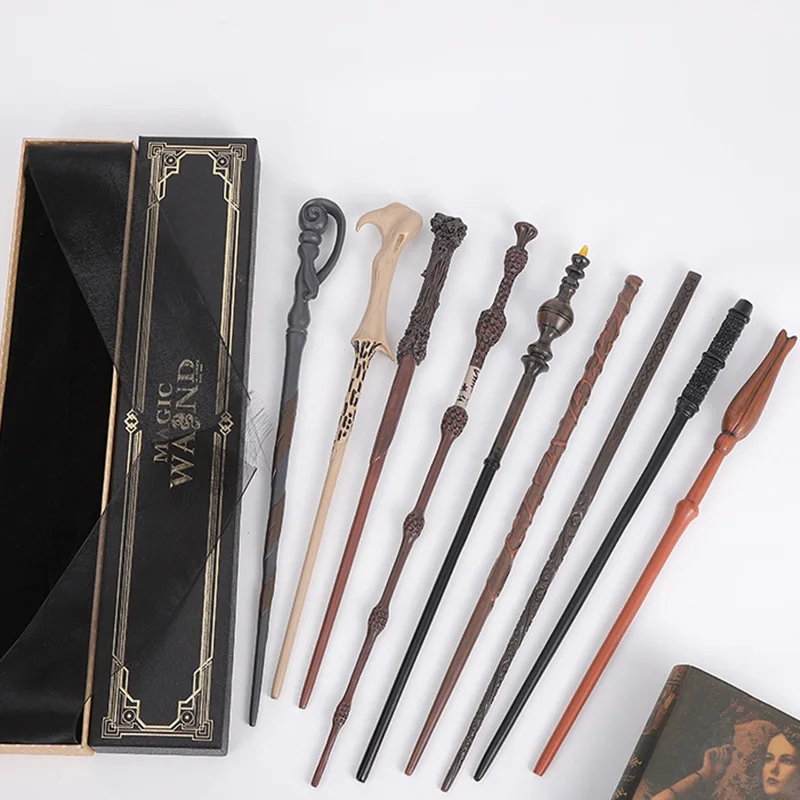 JD-Magic Wands Metal/Iron Core Severus Snape Ron Bellatrix Draco Malfoy Children Magic Toy Wand Package Magic Trick