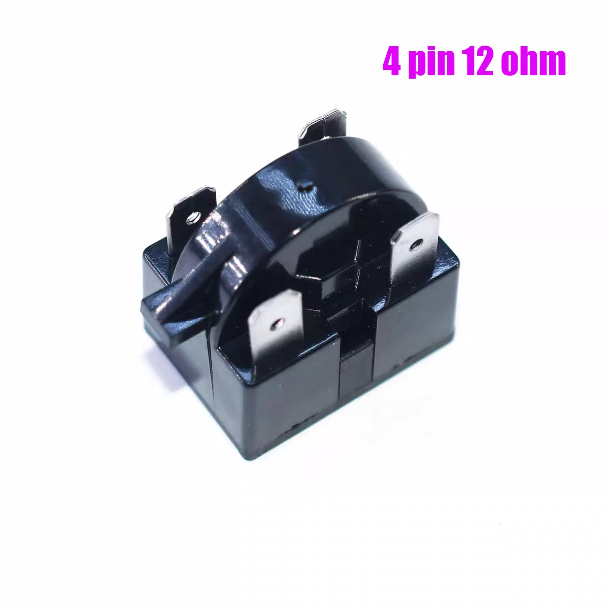 1PC 4 Pin 12 Ohm Refrigerator Freezer Compressor Overload Protector PTC Starter Heavy Hammer Starter for Appliance Repair