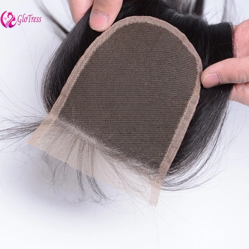 10-22 Zoll 4x4 Free Part Lace Closure 100% brasilianisches unbehandeltes Remy Echthaar, glatt, hohe Qualität, natürliche Farbe – Detail 3