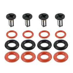 4 Sets Fuel Injector Filters O-ring Repair Rebuild Kit FJ484 for Acura RSX 05-06 Honda Accord 03-07 CR-V 05-09 Element 2003-2011