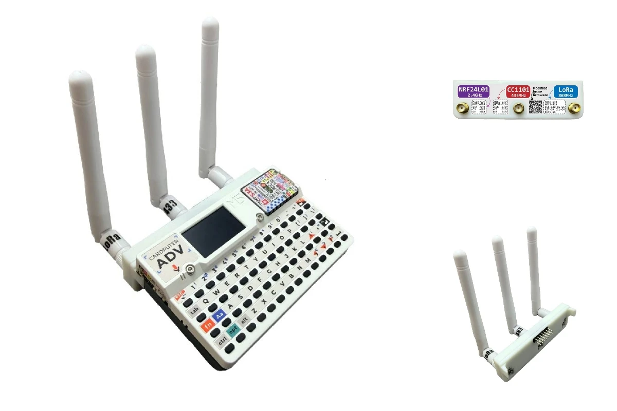 Moduł obudowy M5Stack Computer ADV kompatybilny z Lora (850-931MHz), CC1101 (433MHz), NRF24L01 (2.4GHz) do zastosowań IoT.