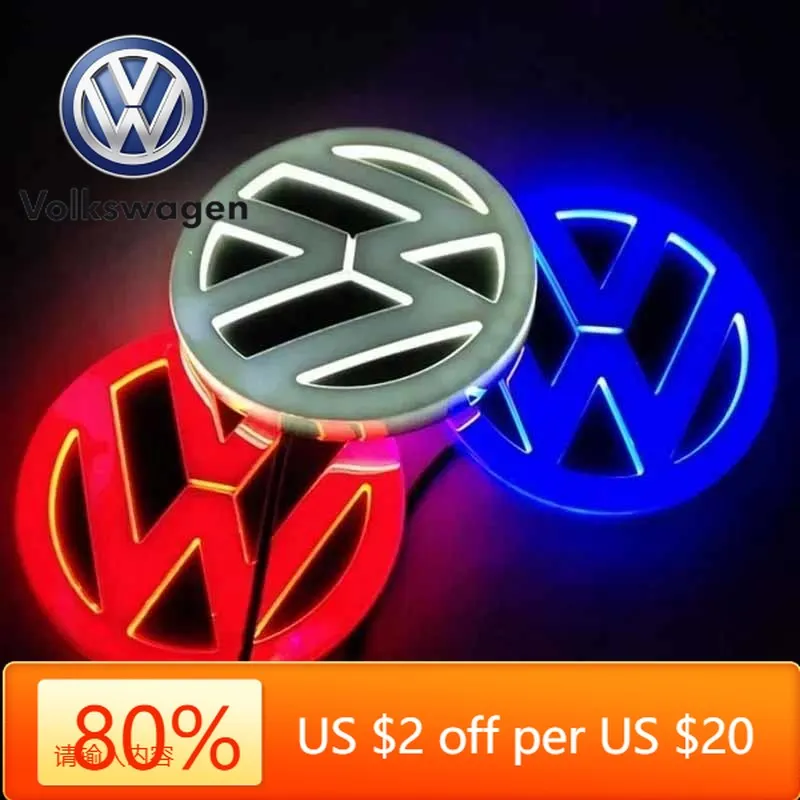 

Горячие эмблемы, новый 11 см светодиодный задний хвост автомобиля, эмблема, наклейка для VW Polo Golf Jetta Beetle CC Tiguan Touran Passat MK7 MK5 B5 B6