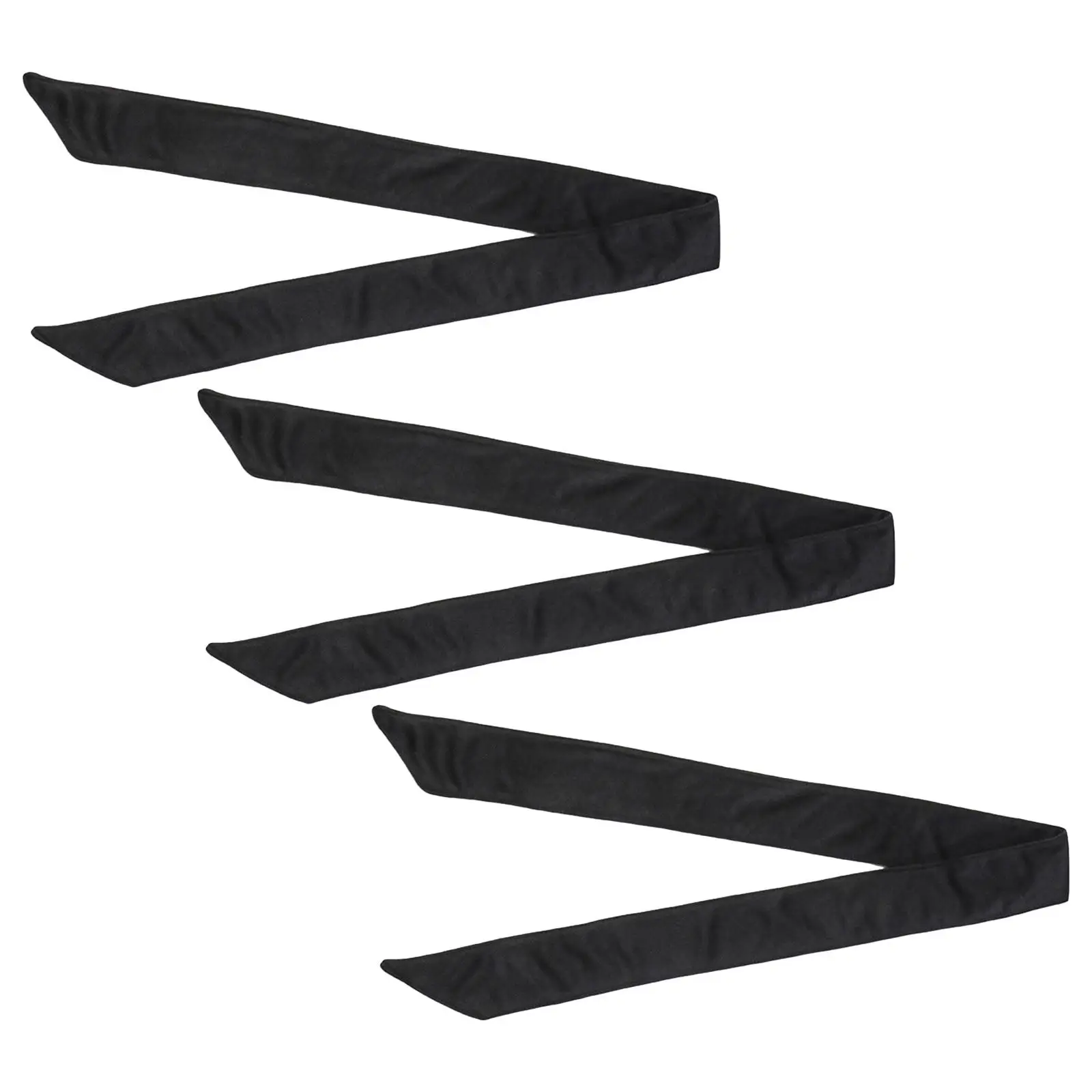 3Pcs Black Sports Tie Headbands Sweat Absorbing Stretchy Non-Slip Headbands for Running Tennis Gym Yoga Solid Color Sweatbands