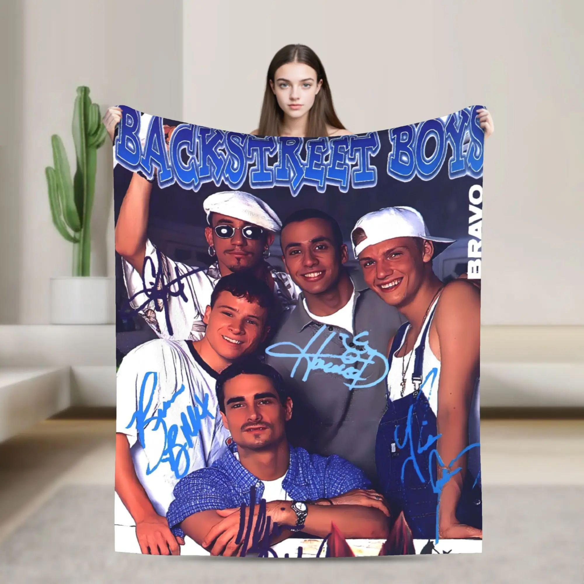 

BSB band Backstreet Boys Blanket Quality Soft Warm Bedding Throws Winter Travel Office Bedroom Graphic Bedspread