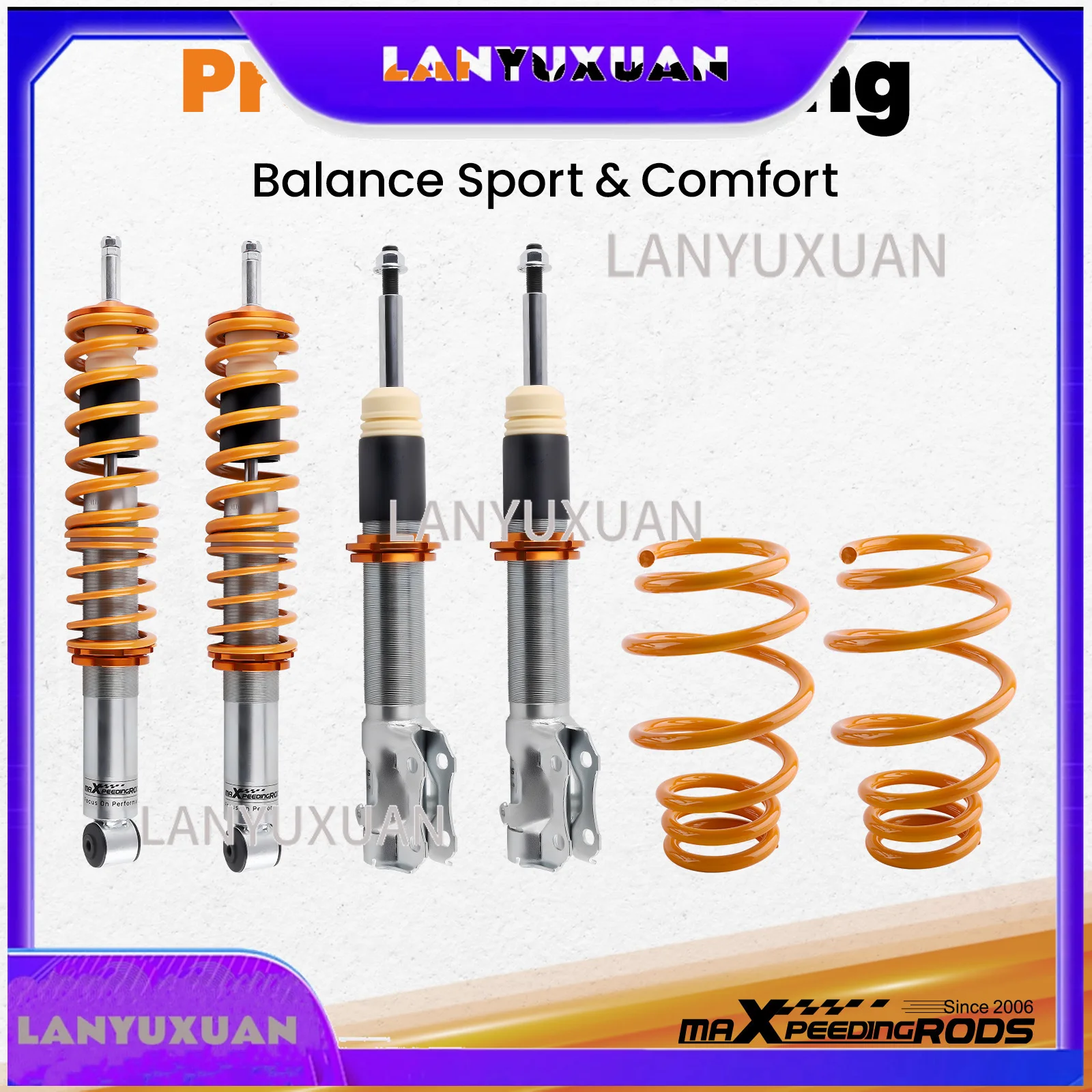 2026 Adjustable Coilovers Suspension Shock Kit for VW Polo 6N MK3 Front Rear Left Right Suspension