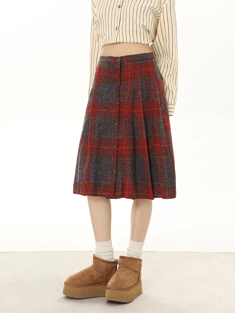 

Women Y2k A-line Skirt Harajuku Patchwork Skirts Aesthetic Vintage Harajuku Korean Female Fashion Long Skirt 2000s Clothes