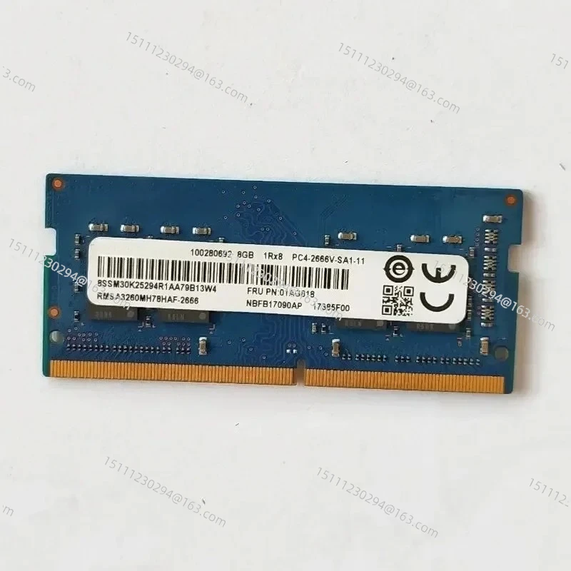 DDR4 8GB 2666MHz Laptop RAM, 1RX8 PC4-2666V-SA1-11 SODIMM 1.2V Memory Module