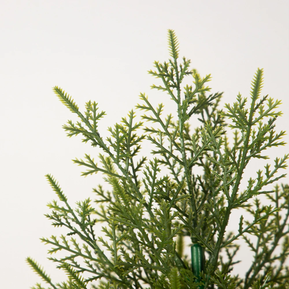 40-50cm künstliche Weihnachts kiefer Kunststoff Weihnachten Zeder Ast Veranda Pflanzen für Neujahr Urlaub Party Garten Wohnkultur – Detail 7