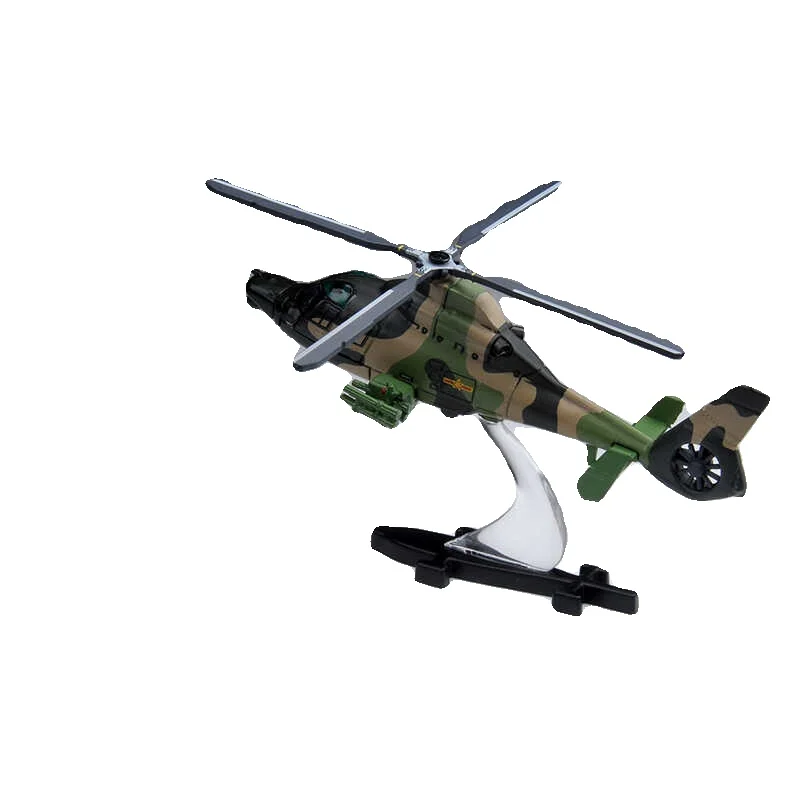 

Spot Tuoyi Zhi-9WA Вооруженный вертолет, модель из сплава, монохромный камуфляж, имитация военного самолета, орнамент, маленькое пятно на день рождения