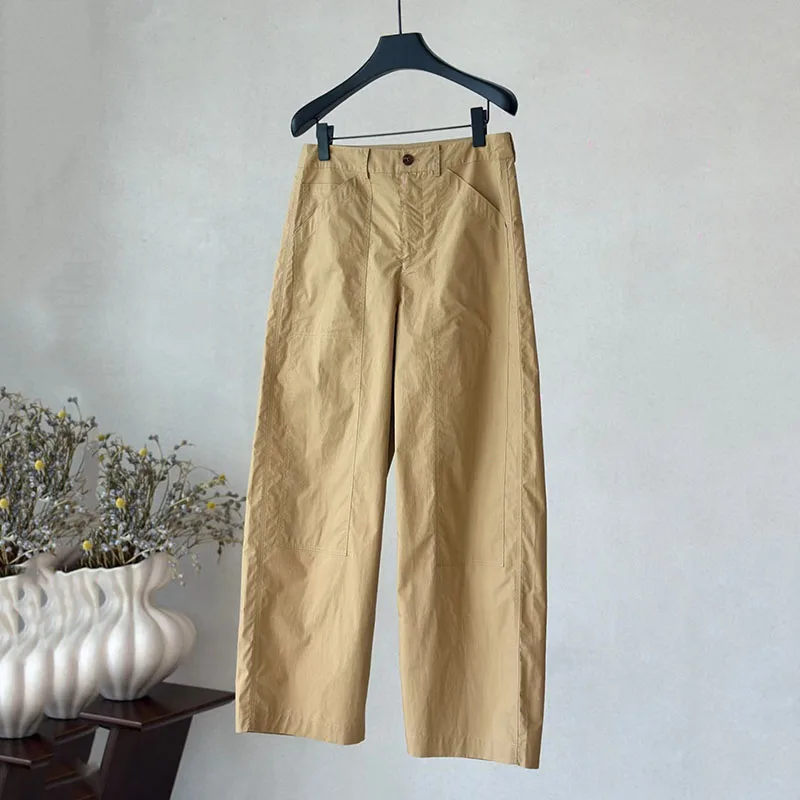 

Women's loose-fit work pants, stylish casual wide-leg pants, high-quality versatile straight-leg pants for commuting, 2026, y2k