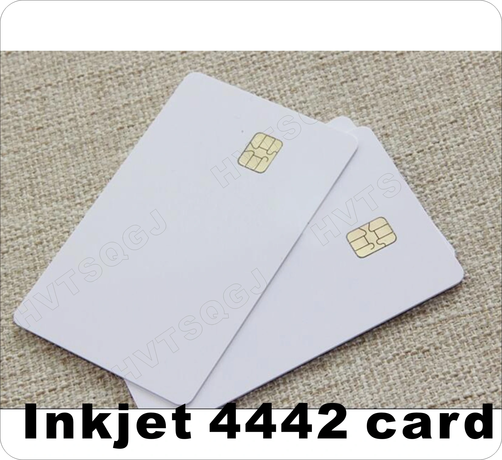 エプソンインクジェットプリンター印刷可能なコンタクトfmsle4442チップ用の20個のブランクpvcスマートカード