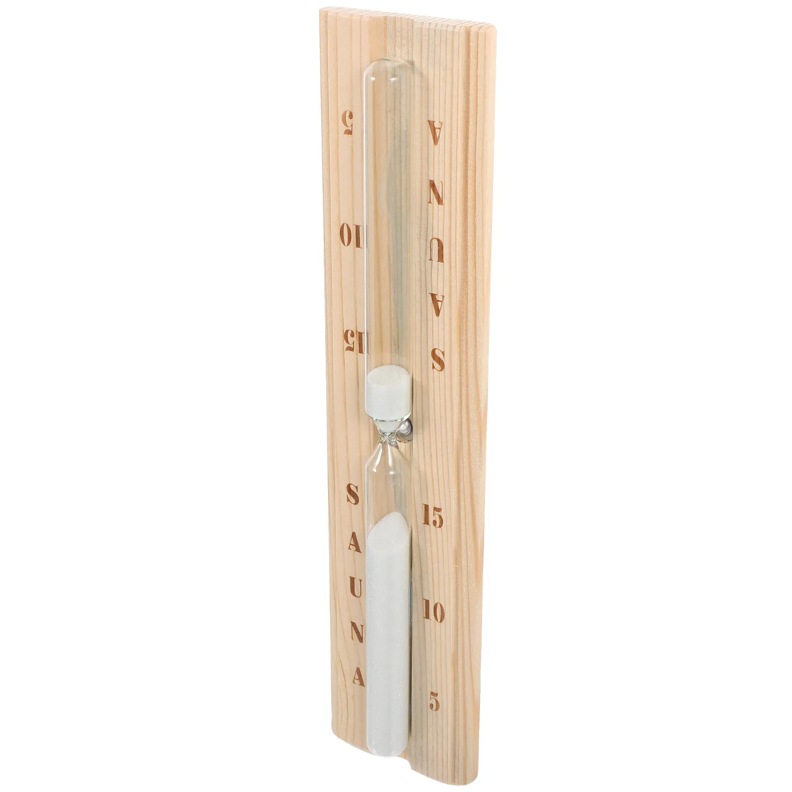 15 Minute Wooden Sauna Sand Timer Clear Glass Hourglass Reusable Spa Room Decor Home Ornament