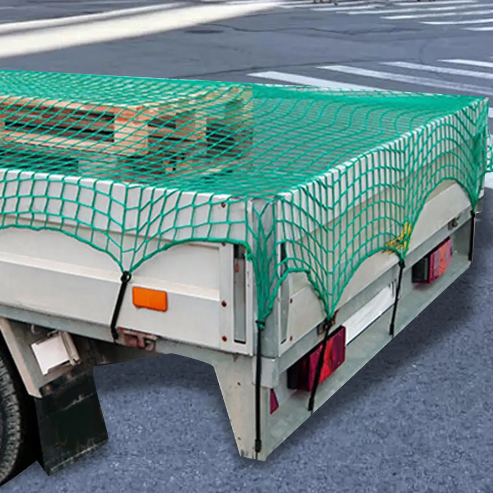 Generic شبكة بضائع شبكية خضراء ملحقات سرير الشاحنة شبكة تنظيم السيارة لرف سقف شاحنة بيك اب #2