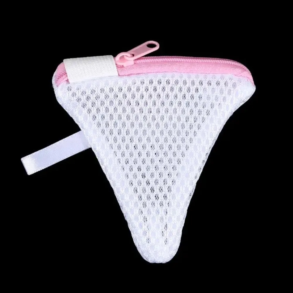 Multi-Function Laundry Detergent Pods Mesh Bags Triangle Mesh Laundry Storage Bags Durable Zipper Closure