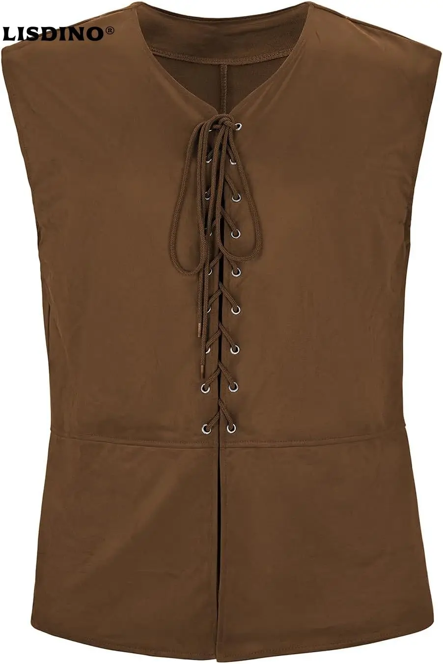 

1Renaissance Costume Men Renaissance Vest Costume Medieval Costumes Lace-up Waistcoat Halloween Pirate Vest
