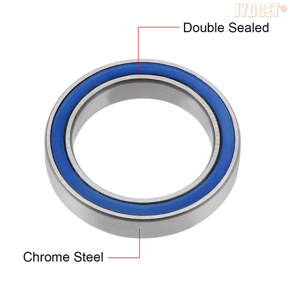 MR6702-2RS Deep Groove Ball Bearings 15mm x 21mm x 4mm Double Sealed Chrome Steel for RC Car, Boat, Plane