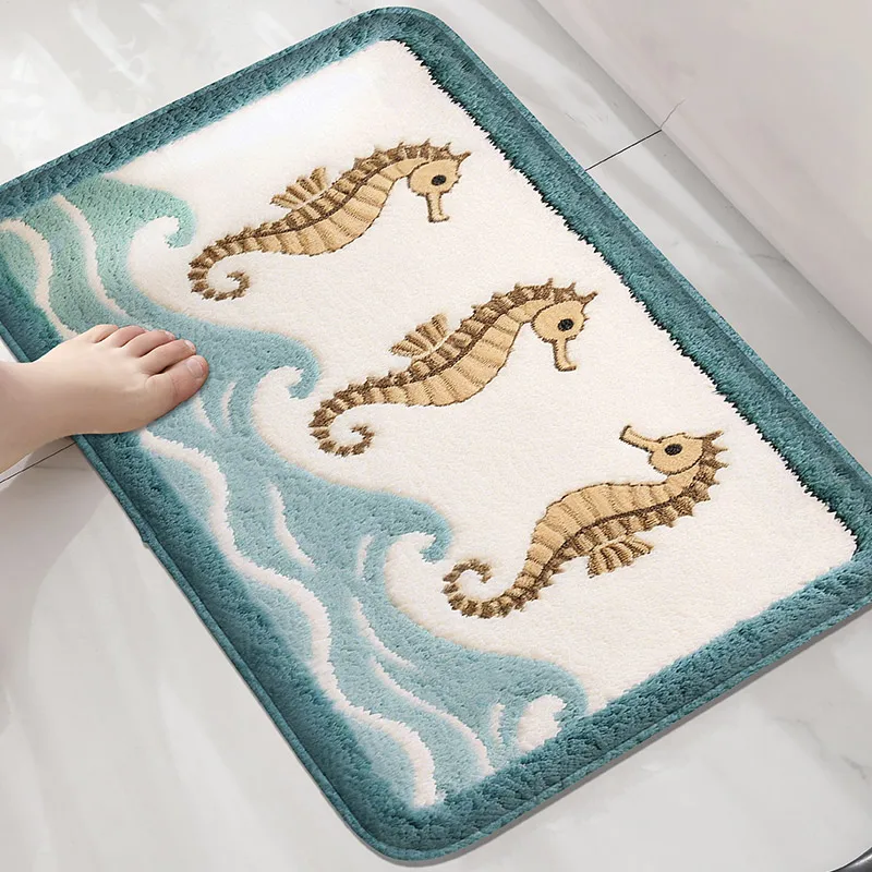 Haima Muster Duschraum Teppich Toilette wasserabsorbierende Fußmatte Home Dekoration Matte Badezimmer Fußmatte maschinenwaschbar
