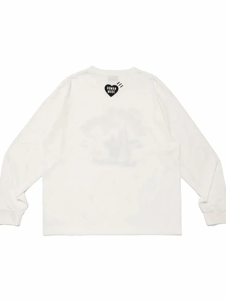 HUMAN MADE SS26 Graphic L/S T Shirt Chest Heart Logo Crew Neck Unisex Cotton Japan