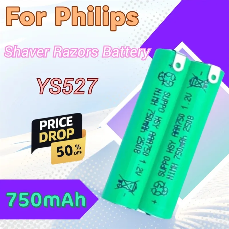 

For Philips S361 S5000 RQ360 YS527 RQ361 YS526 S560 S561 YS523 YS524 Shaver Razors High Quality 750mAh Replacement Battery