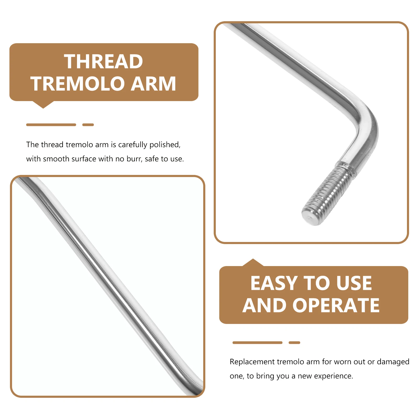 

Electric Guitar Tremolo Arm 6mm Thread Whammy Bar Durable Alloy Smooth Surface For Musical Instrument Rocker Metal