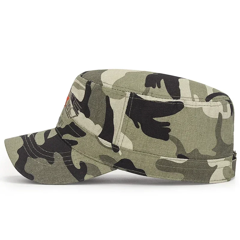 New Fashion Outdoor Sport Snapback Hats Casual Baseball Cap For Men and Women U.S. military soft flat top army cap design