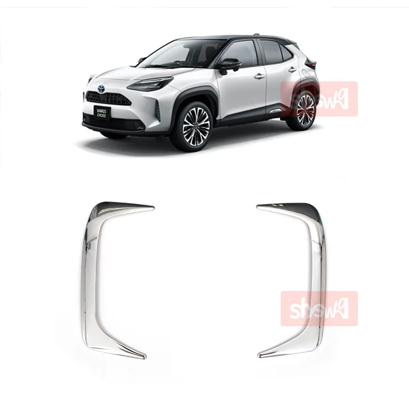 For Yaris Cross Rear Spotlight Trim Strip Fog Lights Lamp Cover Car Accessories Stainless Steel Modification Exterior Styling