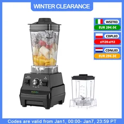 BioloMix Mini Pro 1800W frullatore per frullato ad alta potenza senza BPA 1.8L e 0.6L doppio barattolo spremiagrumi per miscelatore da cucina ad alte prestazioni