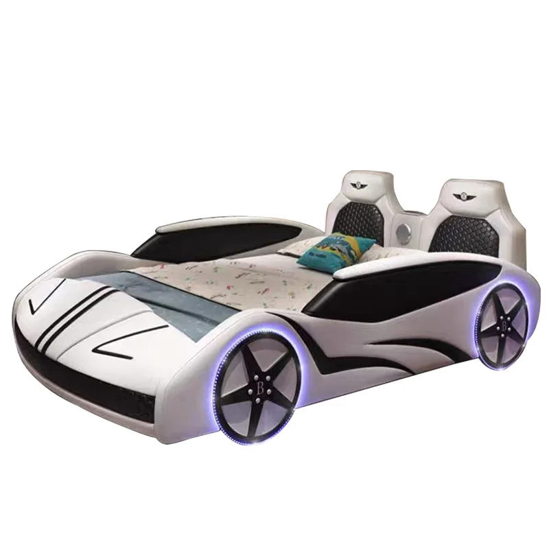 

Car, sports car racing bed, boys single 1.2 meters children's bed