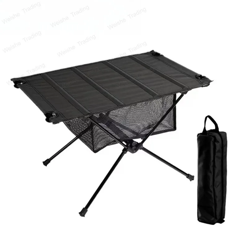 WESTTUNE Camping Folding Table Lightweight 1680D Oxford Roll-Up Table Portable Aluminum Alloy Tourist Tables for Outdoor Picnic
