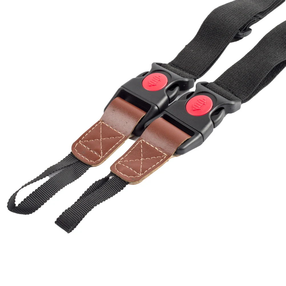 

Camera Double Shoulder Strap Harness Buckles DSLR Photography Adjustable Belt Accessories Retro Style Camera