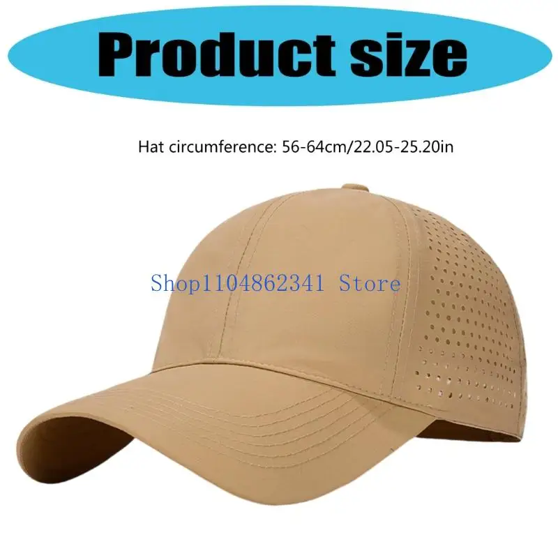 Berretto da baseball regolabile 5asd Cappello traspirante asciugatura rapida resistente sole per uomo donna unisex