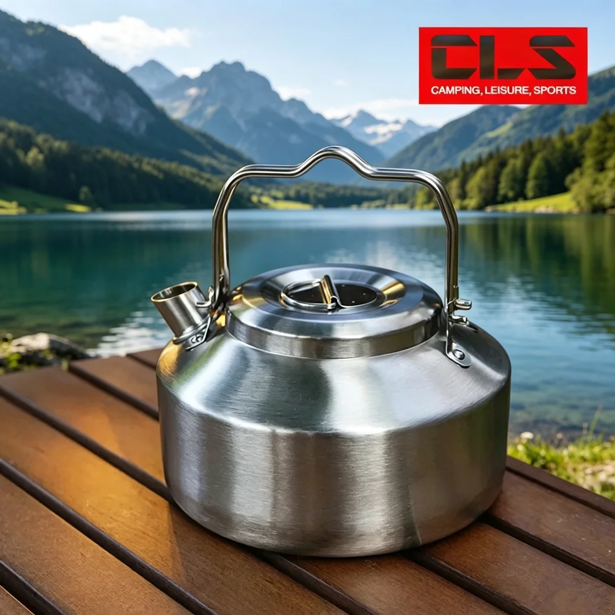 Camping Cooking Kettle - Tetera de Acero Inoxidable CLS para
