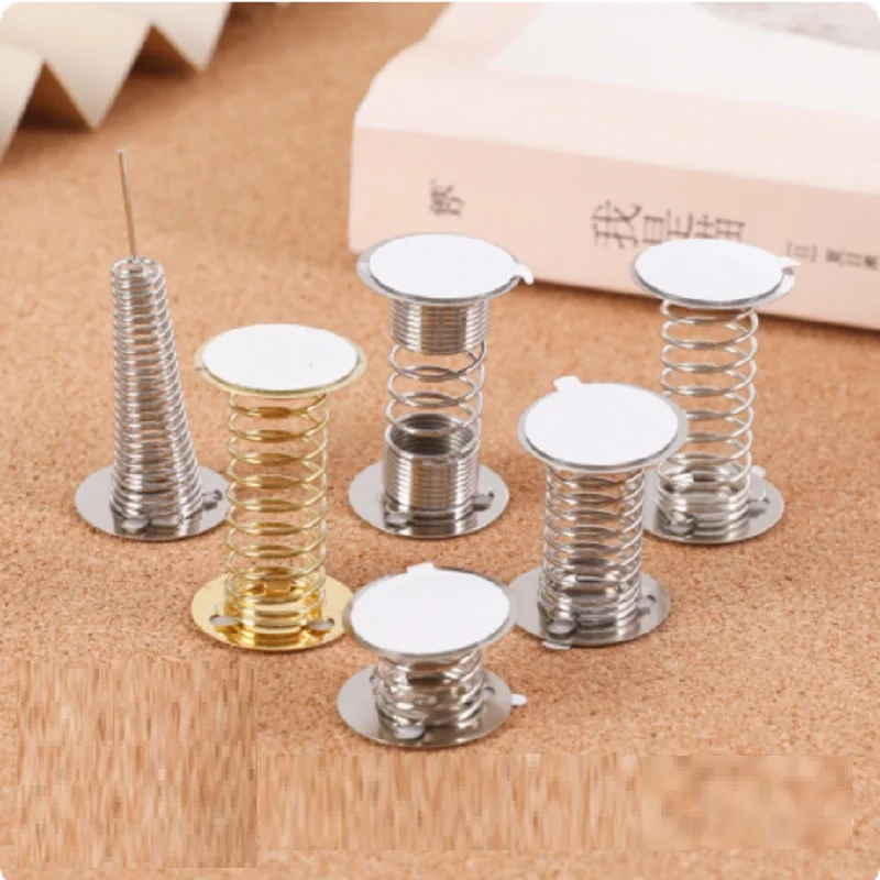 Bobble Head Spring Wobbler Base Double Sided Adhesive Metal Spring Stand For Car Ornament Acrylic DIY Crafts Desktop Decor Wobbl