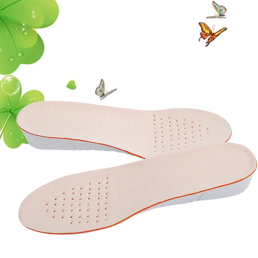 

Soybean Fiber Heighten Insole Size L 1.5cm Breathable Sports Shoes Pad Absorption Deodorization Sweat Uptake for Running