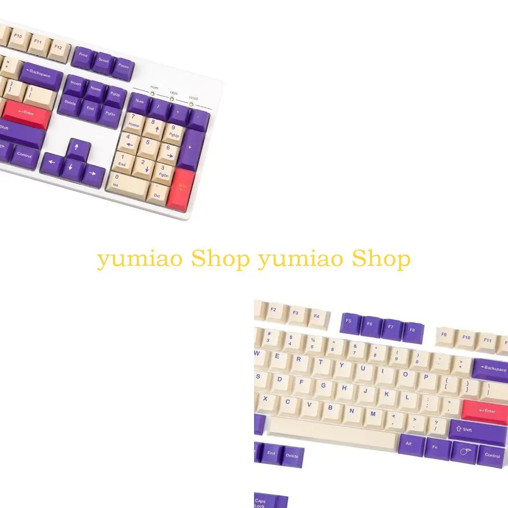 

587B Plum Theme for Key PBT 5 Sides Dye Sublimation Keycaps for MX Switch Mechani