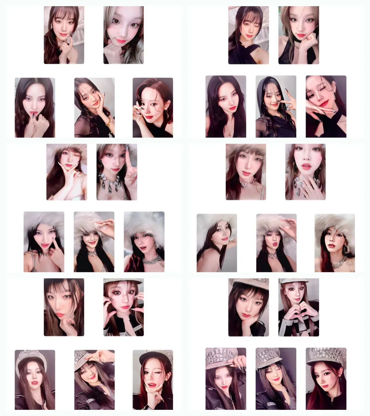 

Kpop (G)I-DLE 2nd Full Album 2 Photocards Miyeon Minnie Double Sides Printing Coated Card Fans Collection Korean Style LOMO Card