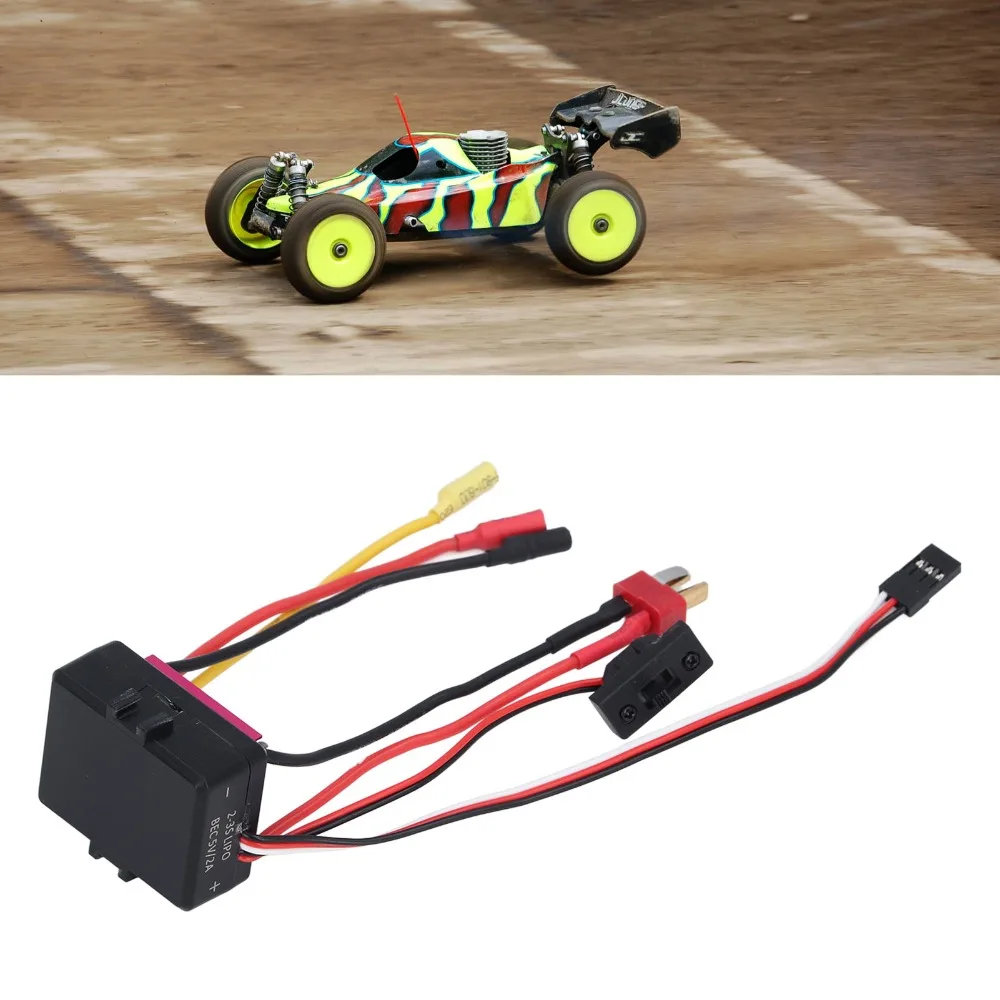 Durable 35A Brushless ESC Dust-Proof Red Electronic Speed Controller Waterproof Sensorless Brushless ESC For RC Boat