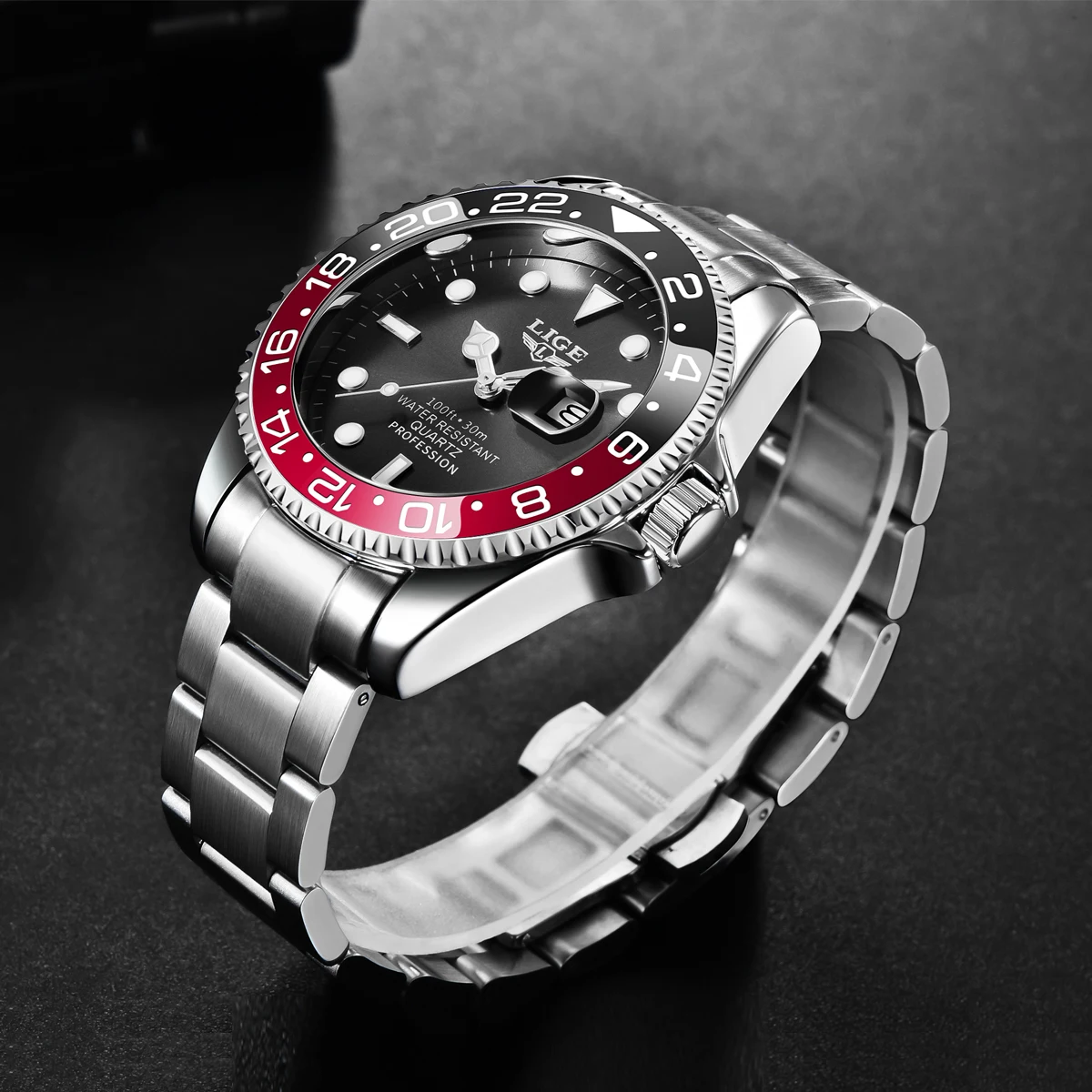 LIGE 新しい高級カップル腕時計クォーツ時計 30 メート - Open Heart Watch のレビューと価格