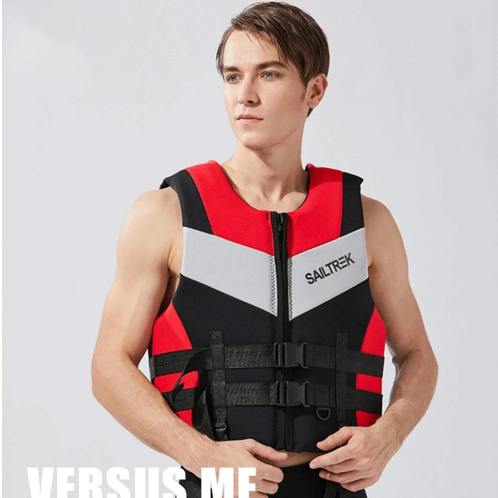 Life Jacket for Adults Neoprene Men Life Vest Water Sports Swim Drifting Fishing Jet Ski Vest Kayaking Boat Women Life Jackets