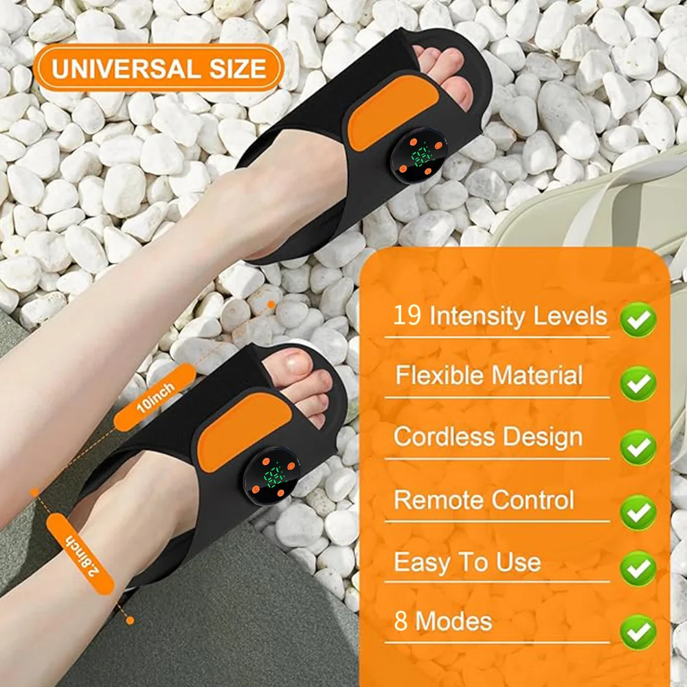 

New Electric Foot Massagers Shoes With Remote Control Relax MassagePortable Pulse Massage Device with Rechargeable Battery