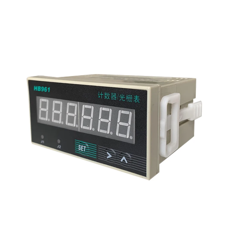 HB961 Electronic 6-digit Digital Display Intelligent Reversible Counter Meter Raster Table 2 Group Output and HP961