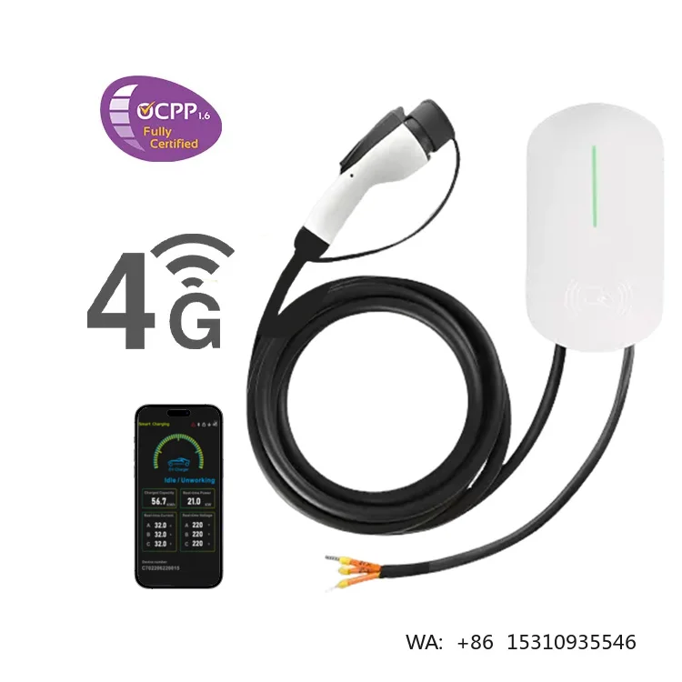 Type2 Type1 GB/T New Energy Electric Vehicle Charging cable 16A 11Kw AC EV Charging Portable Ev Charger 7Kw 11Kw 22Kw